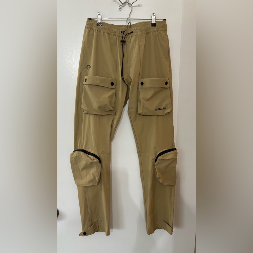 Kuwalla Tek Men's Tan Utility Cargo Pants KUL-UP2239 Medium Hiking Outdoors